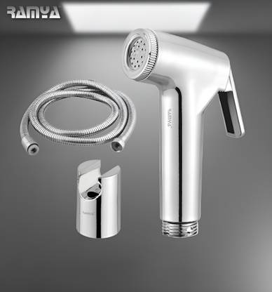Ramya SOFT High Pressure Health Faucet Set With 1 METER SS TUBE Wall Hook Faucet Set