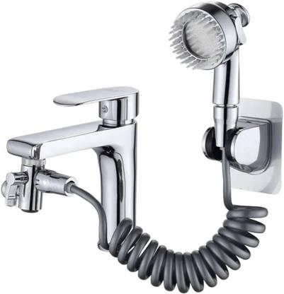 CozyCrest Basin Handheld Shower Kit Sink Faucet Hose Sprayer Attachment 3 Mode Shower Head Faucet Set