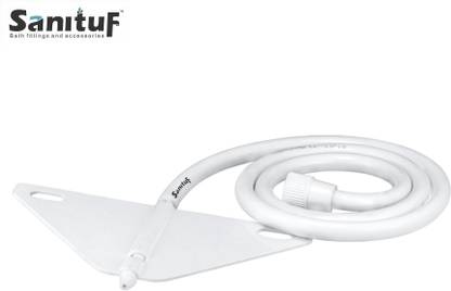 Sanituf ACC-1521 PTMT Jet Spray Straight with 1 Meter Connection Pipe Faucet Set