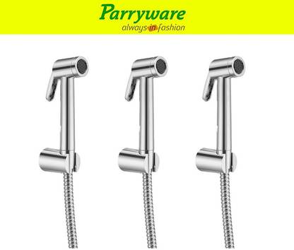 Parryware Primo ABS Health Faucet with Hook and 1.5 mtr. SS Hose Pipe set of 3 pic 198 Faucet Set