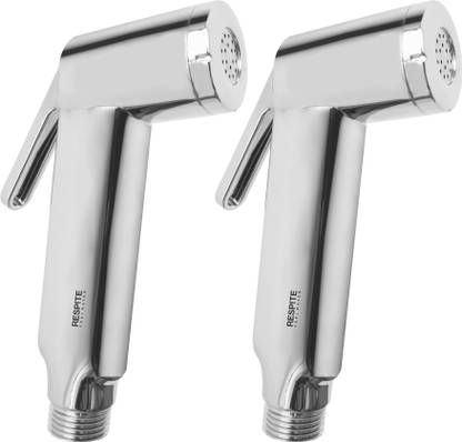 RESPITE Jet Spray for Toilet Shower Faucet, QUBID (2-Piece Gun Only) ABS Health Faucet for Bathroom Without Hose Pipe and Wall Hook/ Health  Faucet