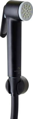 BathSense by Asianpaints Canvas Matt Black Luxury Health Faucet Set