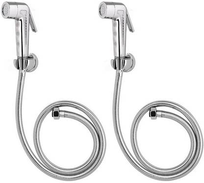 Parryware Splash ABS Health Faucet with Hook and 1 m SS Hose Pipe set of 2 pic 096 Faucet Set