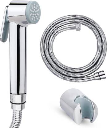 ERATO Riva Health Faucet With 1.5 Meter Flexible SS Tube And Wall Hook Health Faucet With 1.5 Meter Flexible SS Tube And Wall Hook Health  Faucet