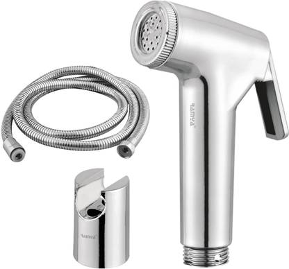 Ramya SOFT High Pressure Health Faucet Set With 1 METER SS TUBE Wall Hook Faucet Set