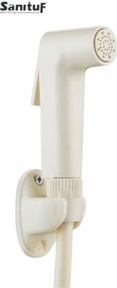 Sanituf HF-1464A PTMT Dolphin Toilet Jet Spray (1 mtr Hose Pipe & Wall Hook) Health Faucet Set