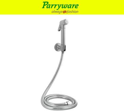 Parryware Cardiff Brass Health Faucet with Hook and 1.5 mtr. SS Hose Pipe set of 1 pic 319 Faucet Set