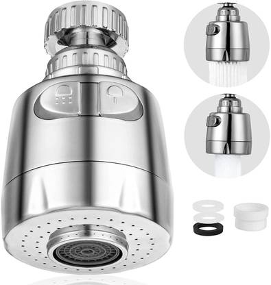 HEXONIQ by HEXONIQ Swivel Sink Faucet Extended Bubbler Tap Aerator Water Saving Faucet Filter Tap Aerator Filter Tap Spray Adjuster Nozzle Head for Bathroom Kitchen Faucet Set