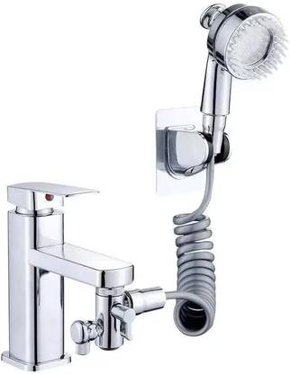 Qebham by Qebham 3 in 1 Sink Multifunction Universal Water Tap Faucet Attachment Rotating Swivel Faucet Set