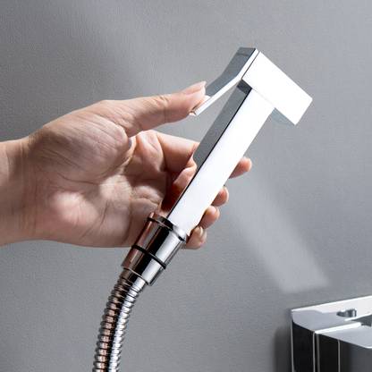 Plantex Pure Brass Health Faucet with 1.25m Flexible Hose Pipe/Jet Spray for Toilet Faucet Set