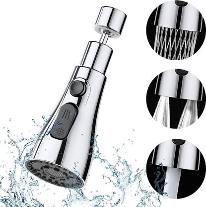 Finzatik Tap Extender for Kitchen Sink, Univesal Kitchen Fauet 3 Function Pull Down Sink Faucet Nozzle