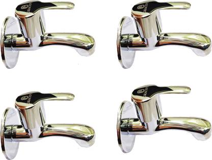 Graceful Long Body cock 1/2" Zink Heavy Disc Flange Free (Pack of 4) Faucet Set
