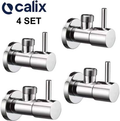 Calix Angle Valve for Bathroom Basin connection 4 set Flange Faucet