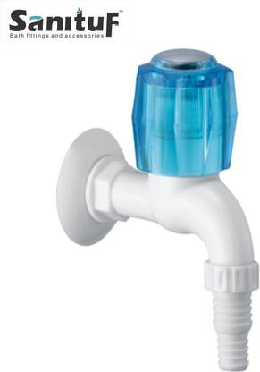 Sanituf QTD 108 Nozzle Bib Cock || ISI Certified Diamond Series || Plastic Nozzle Cock Faucet