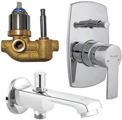 Parryware Crust Concealed diverter Body With upper Trim with tipton wall spout 31202 Diverter Faucet