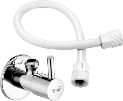 Prestige Turbo Angle with 24 Inch Connection Pipe for bathroom, and washbasin connection Health  Faucet