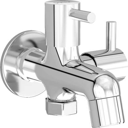 Plantex 2 in 1 Bib Cock for Basin/2 Way Cock for Washing Machine/Dual tap with Teflon Bib Tap Faucet