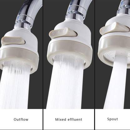 PMO by PMO 3 Mode Water Faucet || Figment Turbo Flex Faucet || 360° Flexible 6” Faucet || S Pillar Tap Faucet