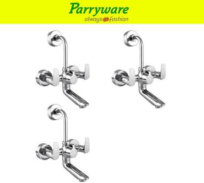 Parryware Primo Wall Mixer 2 in 1 with Overhead Shower Provision set of 3 pic 245 Wall Mixer with Overhead Shower Provision Wall Mixer Faucet
