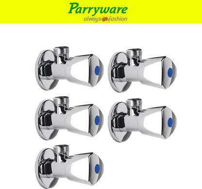 Parryware Trigon Brass angle valveTap set of 5 pic 298 Trigon brass angle valveTap with wall flange Angle Valve Faucet