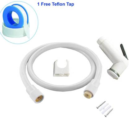 POIO Health Faucet-ABS Health Faucet with 1Mtr Flexible Hose Pipe + Free Teflon Tape Faucet Set+ Free Teflon Tape Health  Faucet