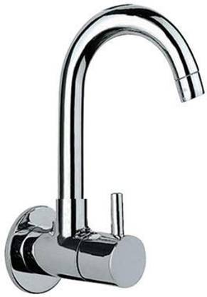 BATHSOLUTIONS Sink Cock with Regular Swinging Spout Wall Flange Faucet