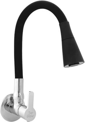 Tapglow by Brass sink tap Fusion Brass Dual Flow Sink Tap with 360 degree swivel spout Black Dual Flow Sink Tap Sink Tap Faucet