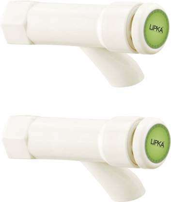 Lipka ALLIED PTMT Push Cock (Ivory Colour) - Pack Of 2 Push Cock Faucet