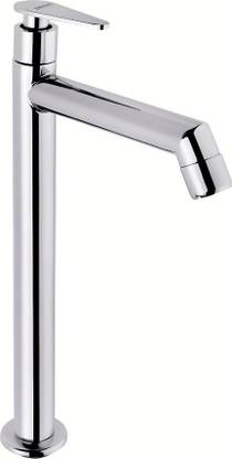 ENICET by Enicet Bathware 12 Inch High Neck Pillar Cock, Brass Build, Leak proof, Chrome Plated Table top tap, Wash basin pillar tap,Best table top faucet Sink Tap Faucet