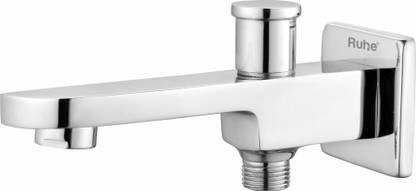 RUHE Pristine Brass Bath Tub Spout Tip Ton with Wall Flange (Chrome Finish) Spout Faucet