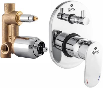 ROCIO Diverter Set for Bathroom, Complete Set with Hot and Cold Single Lever, Brass Diverter Faucet