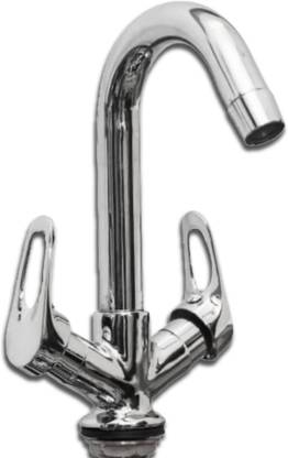 PickupTaps by Rajniudyog Brass Center Hole Basin Mixer with 360 Swivel Spout, Set-1 Swan Necl Pillar Tap Faucet