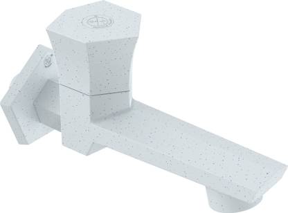 R. N. RNG2P18B33_PTMT Superior Plastic Bib Cock Long Body Foam Flow, with Flange| Long Body Tap with Flange for Bathroom, Toilet, and Wash Basin | Plastic Water Taps | Bib Tap Faucet