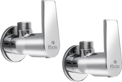 ROCIO Angle Valve for Bathroom with Wall Flange, Angular Valve for Gyser, Wash Basin Angle Cock Faucet