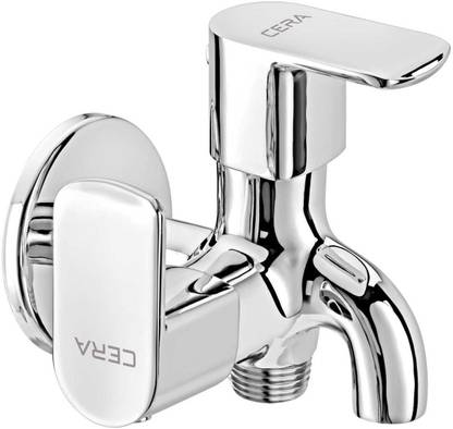 CERA - 2-Way Bib Cock with Side Handle, Wall Flange and Aerator Bib Tap Faucet