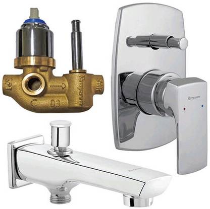Parryware Euclid diverter Body With upper Trim with tipton wall spout 01111 Faucet Set
