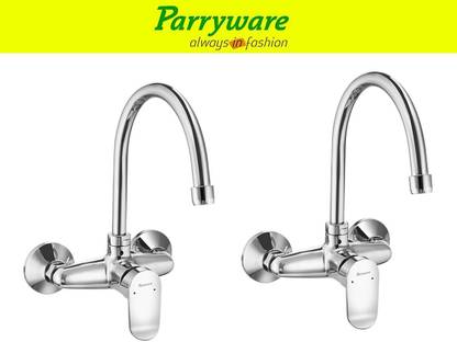 Parryware Alpha Wall Mounted Sink Mixer top Outlet set of 2 pic 124 Alpha Sink mixer Sink Mixer Faucet