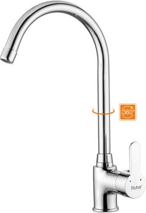 RUHE Pavo Brass Single Lever Table Mount Sink Mixer Faucet/Tap | Chrome Finish Tap for Washbasin & Kitchen Sink 20 Inches Mixer Faucet