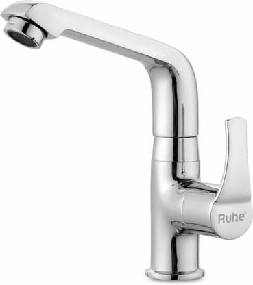 RUHE Euphoria Brass Swan Cock With Swivel Spout Chrome Finish 360° rotating Spout Faucet