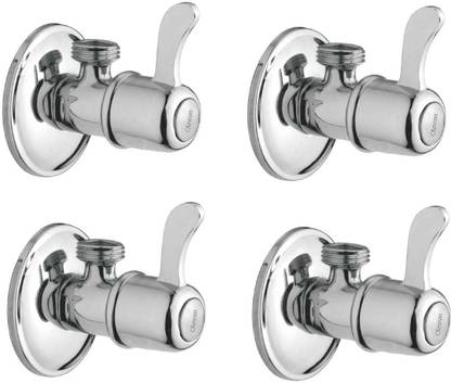 Oleanna ASCM-02 Magic Angle cock faucet tap for bathroom tap With Wall Flange (Pack of 4) Angle Cock Faucet