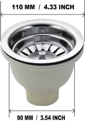 Royalindustries 4 Inch Waste Coupling for Sink Flange Faucet
