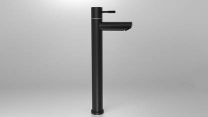 Nirant Wash Basin Tap 12 Inch | Pillar Cock | Faucet for Wash Basin Pillar Wash Basin Tap 12 Inch | Black with Chrome Finish | Tall Pillar Cock Tap Pillar Tap Faucet