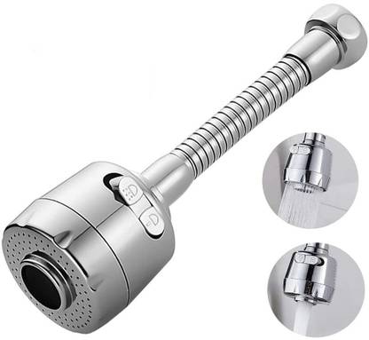 MobFest ® KSSFP-02 360 Degree Flexible Rotation Dual Flow Shower & Aerator, Sink Spray Water Saver Nozzle Cock Faucet