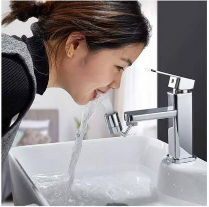 KGBTREADS 720 Degree Dual Function Rotating Faucet Aerator, Splash Filter Faucet 720 Degree Swivel Sink Faucet Faucet, Dual Water 720 Degree Large PACK OF 1 Aerator Foam Flow Faucet
