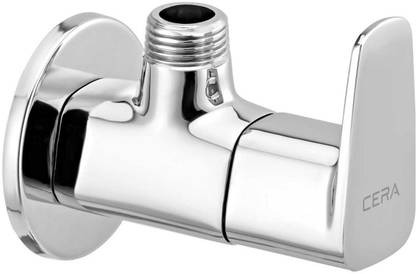CERA - VINE Angle Cock with Wall Flange Chrome Finished Angle Cock Faucet