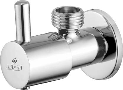 Sparsh Pearl Premium CP Brass Angle Valve ,Silver, Polished, Chrome Finish (ALL-320) | Angle Valve Faucet