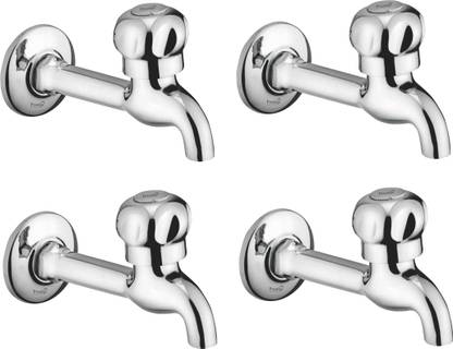 Prestige Brass Conti Long Body Tap with Wall Flange- Set of 4 Bib Tap Faucet