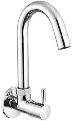 Rishikansh CP SWAN NECK WALL MOUNT CP SINK COCK SWAN NECK FOR WASHBASIN KITCHEN SINK BATHROOMS BBD Spout Faucet