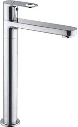 ZAP GEO Modern Brass Chrome Finish Extended Tall Body Pillar Foam Flow 11 Inch Tap Basin Mixer Faucet