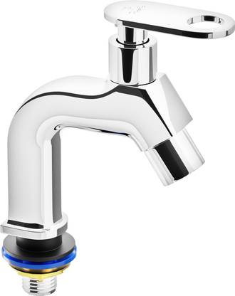 PIXAFLO Meta-O Brass Pillar Cock Tap for Wash Basin (Chrome) Meta-O Pillar Tap Faucet